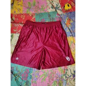 Vintage Y2K Starter Oklahoma Sooners Shorts Mens  XL Red White Basketball OU